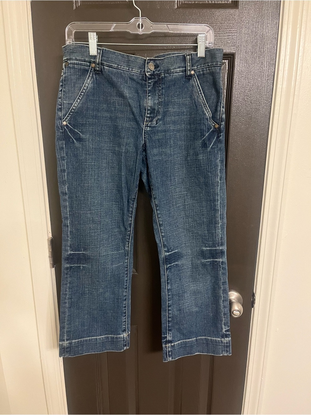 Calvin Klein Women's Wide Leg Cropped Jeans